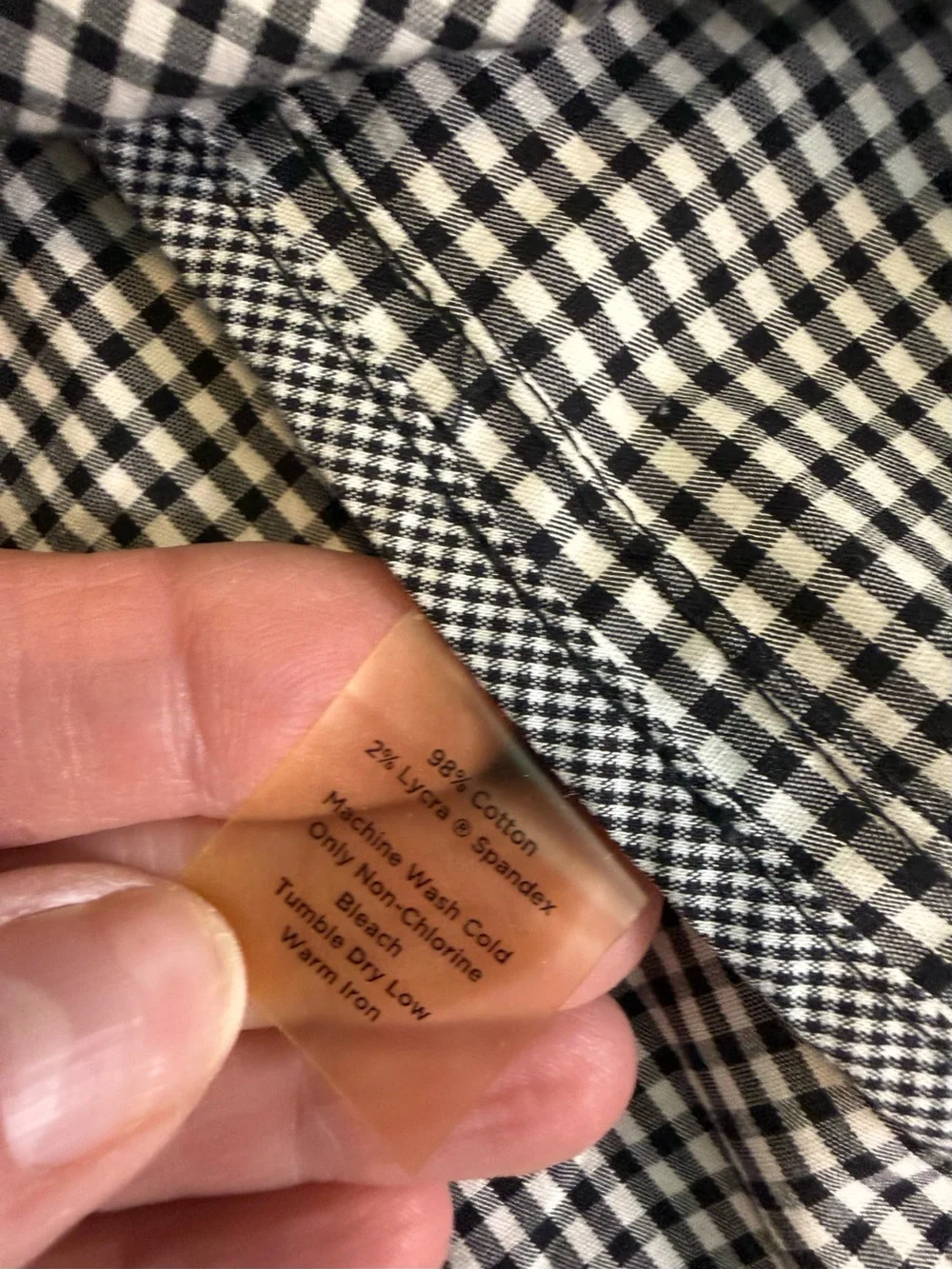 Talbots Boho Size 12 P Black & White Gingham Check Blazer Jacket Stretch Cotton